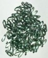 100 3x11mm Light Green Lustre Dagger Beads
